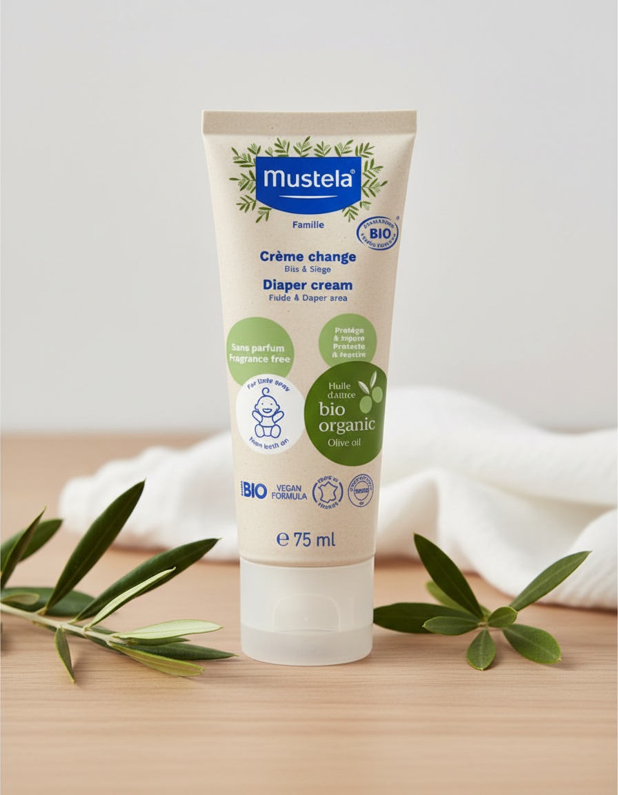 Mustela BABY-CHILD BIO diaper cream 75 ml - Afbeelding 2