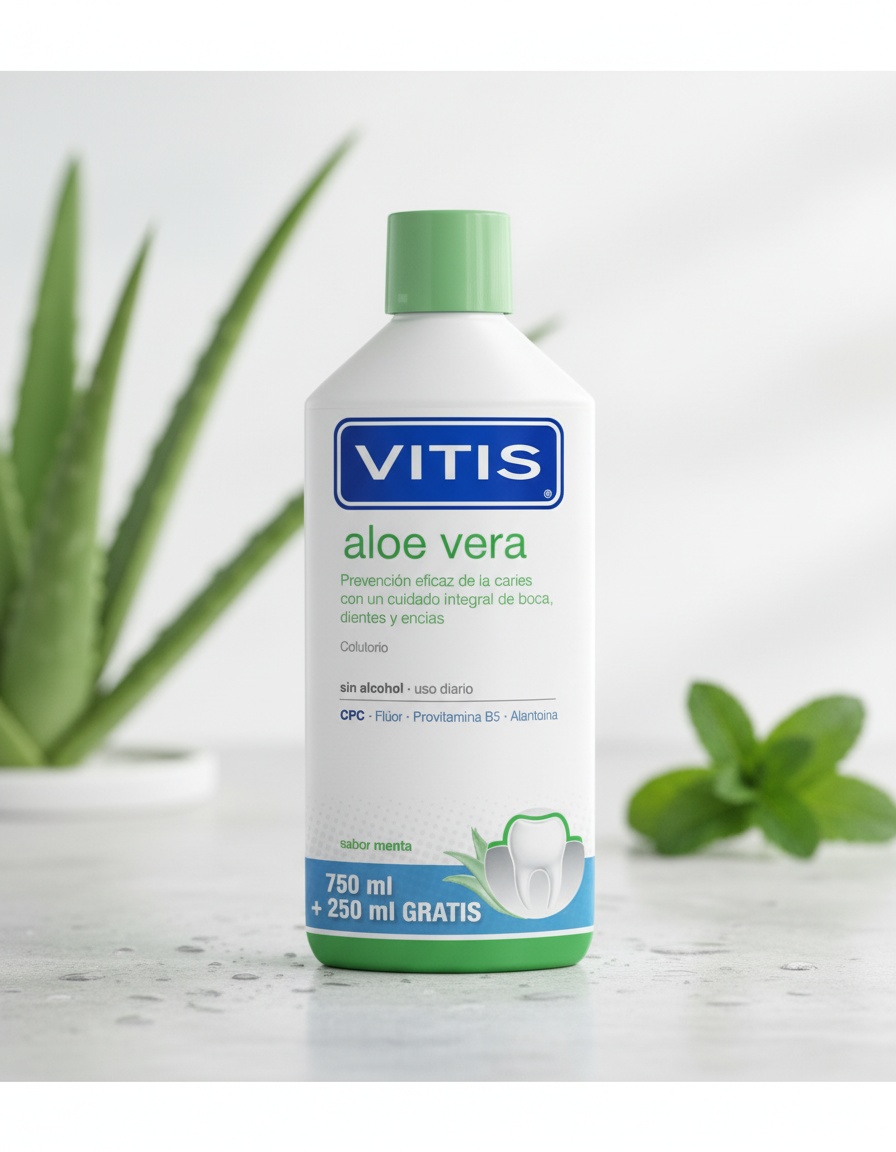Vitis ALOE VERA mouthwash 1000 ml - Afbeelding 2
