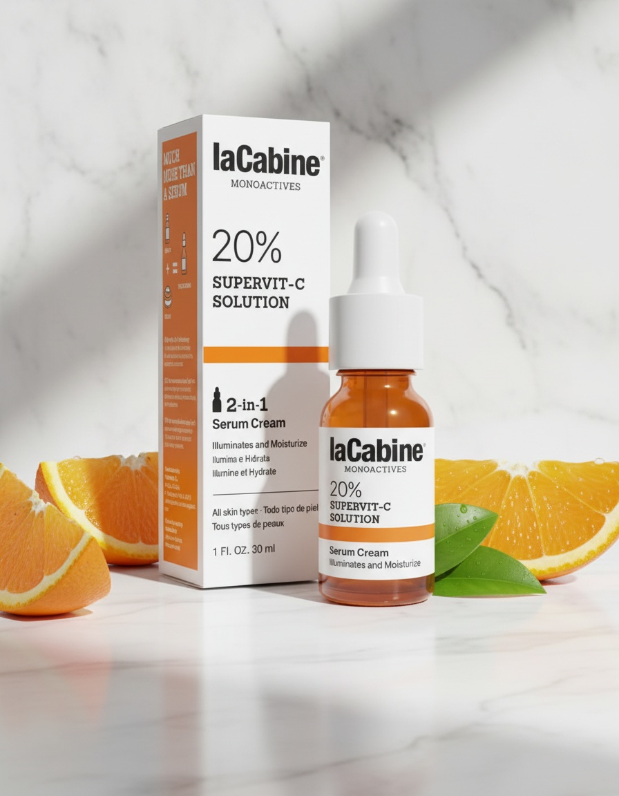 La Cabine MONOACTIVES 20% SUPERVIT C SOLUTION serum cream 30 ml - Afbeelding 2