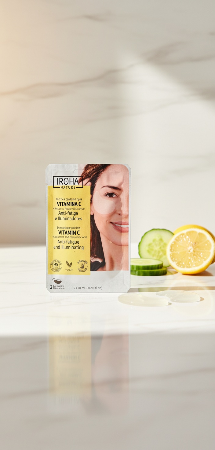 Iroha DARK CIRCLES AND BAGS illuminating anti-fatigue patches 2 units - Afbeelding 2