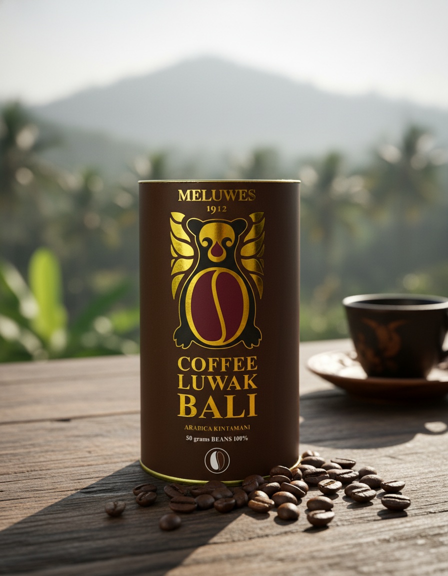Coffee Luwak Bali KOPI LUWAK BALI COFFEE 50% grain 50 gr - Afbeelding 2