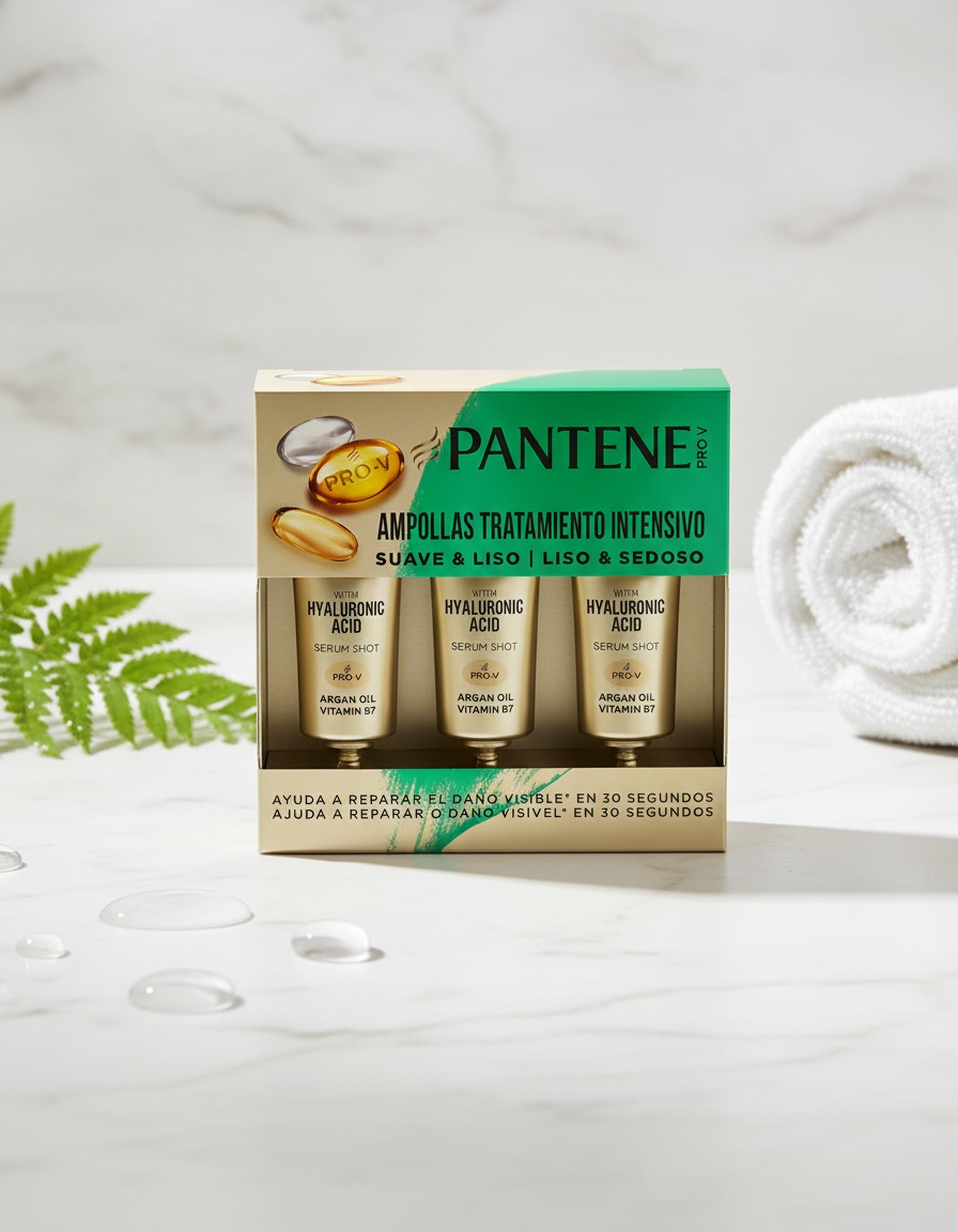 PANTENE SUAVE & LISO ampollas 3 x 15 ml - Afbeelding 2