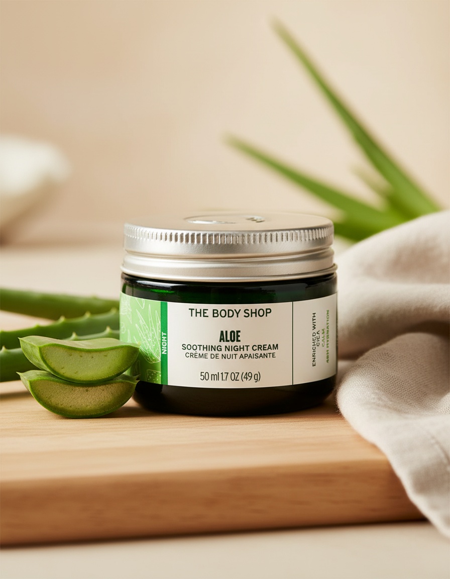 The body shop ALOE soothing night cream 50 ml - Afbeelding 2