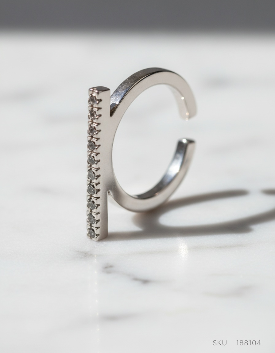 Shabama MANHATTAN SILVER ring #silver 1 u - Afbeelding 2
