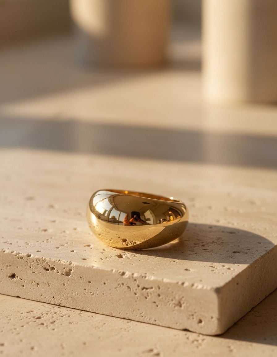 Shabama SHINY ring #gold glitter 1 u - Afbeelding 2