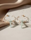 Shabama LAO GREEN 4CM pendientes #oro brillo 1 u