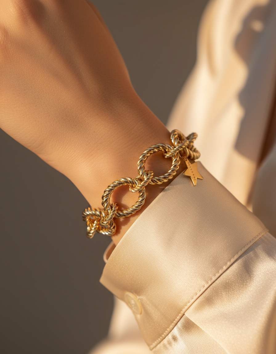 Shabama MALI bracelet #shiny gold 1 u - Afbeelding 2