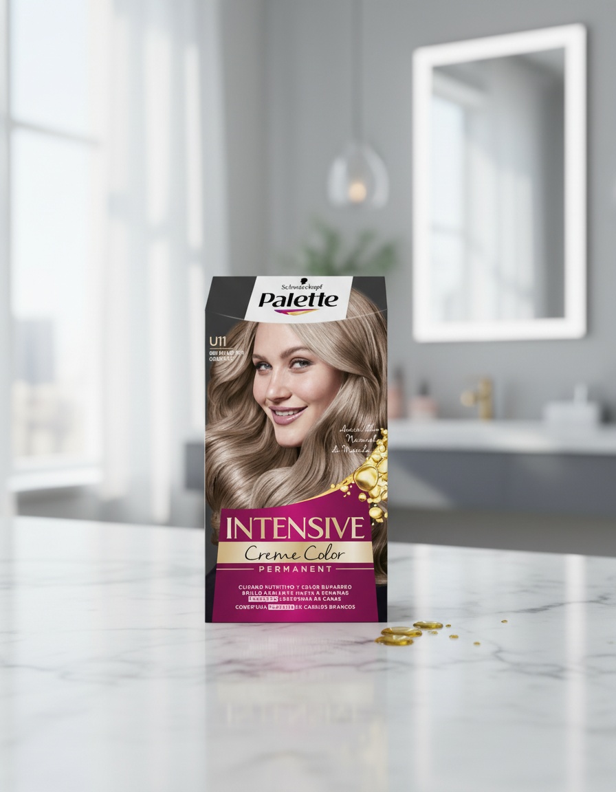 PALETTE INTENSIVE dye #U11-frozen gray rosé 1 u - Afbeelding 2