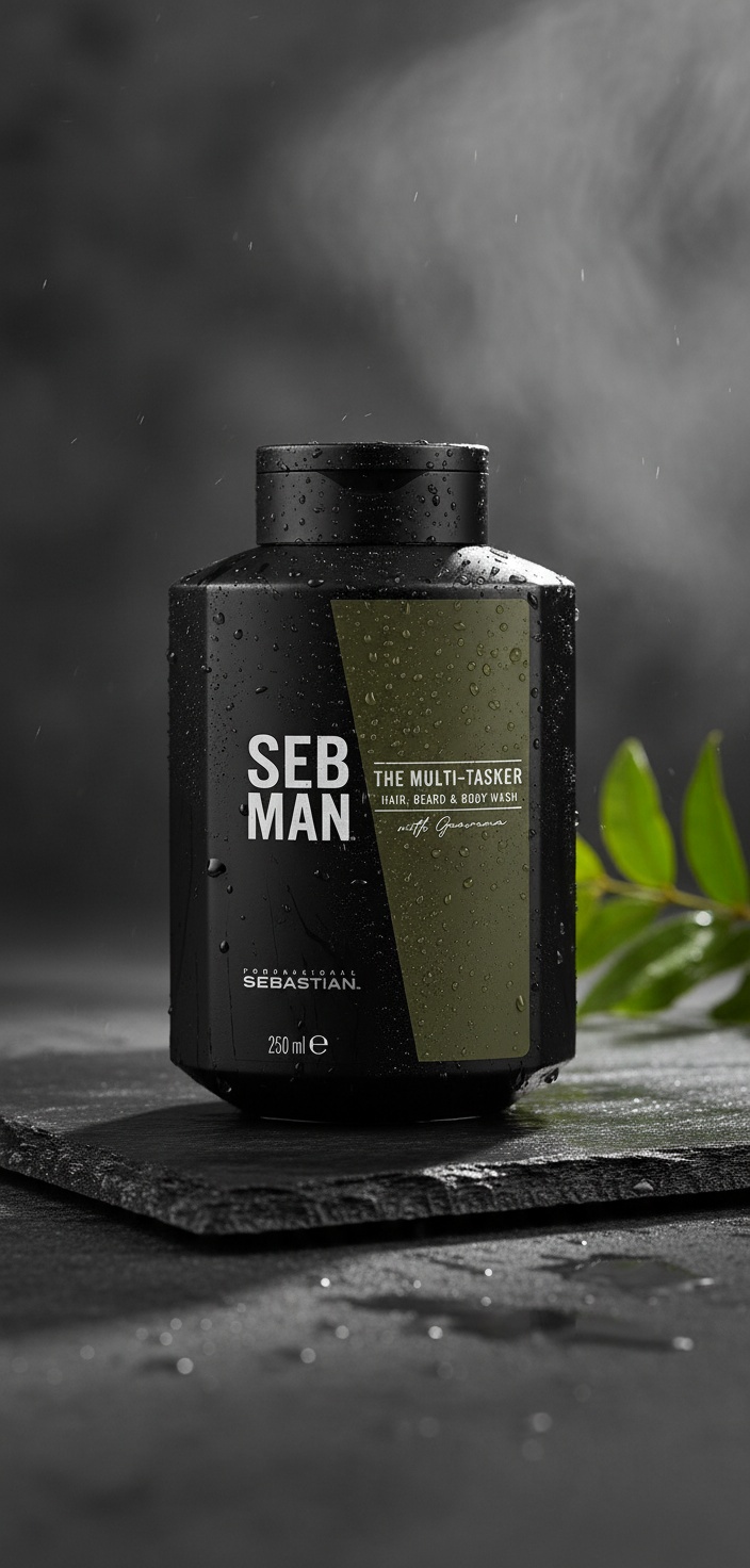Sebman THE MULTITASKER 3 in 1 Skin, Hair and Beard Shampoo 250 ml - Afbeelding 2