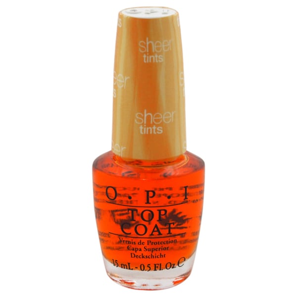 OPI Sheer Tints Top Coat 15ml - I'm Never Amberrassed NTS01