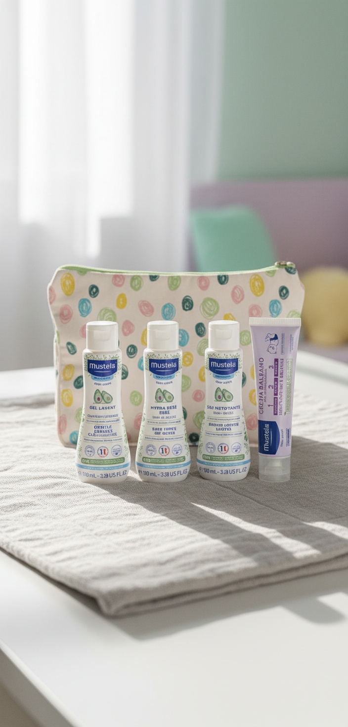 Mustela BEBÉ-NIÑO NECESER LUNARES ESTUCHE 5 pz - Afbeelding 2