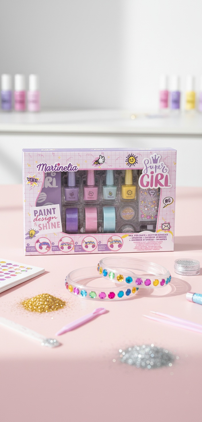 Martinelia SUPER GIRL NAILS & BRACELET LOT 13 pcs - Afbeelding 2