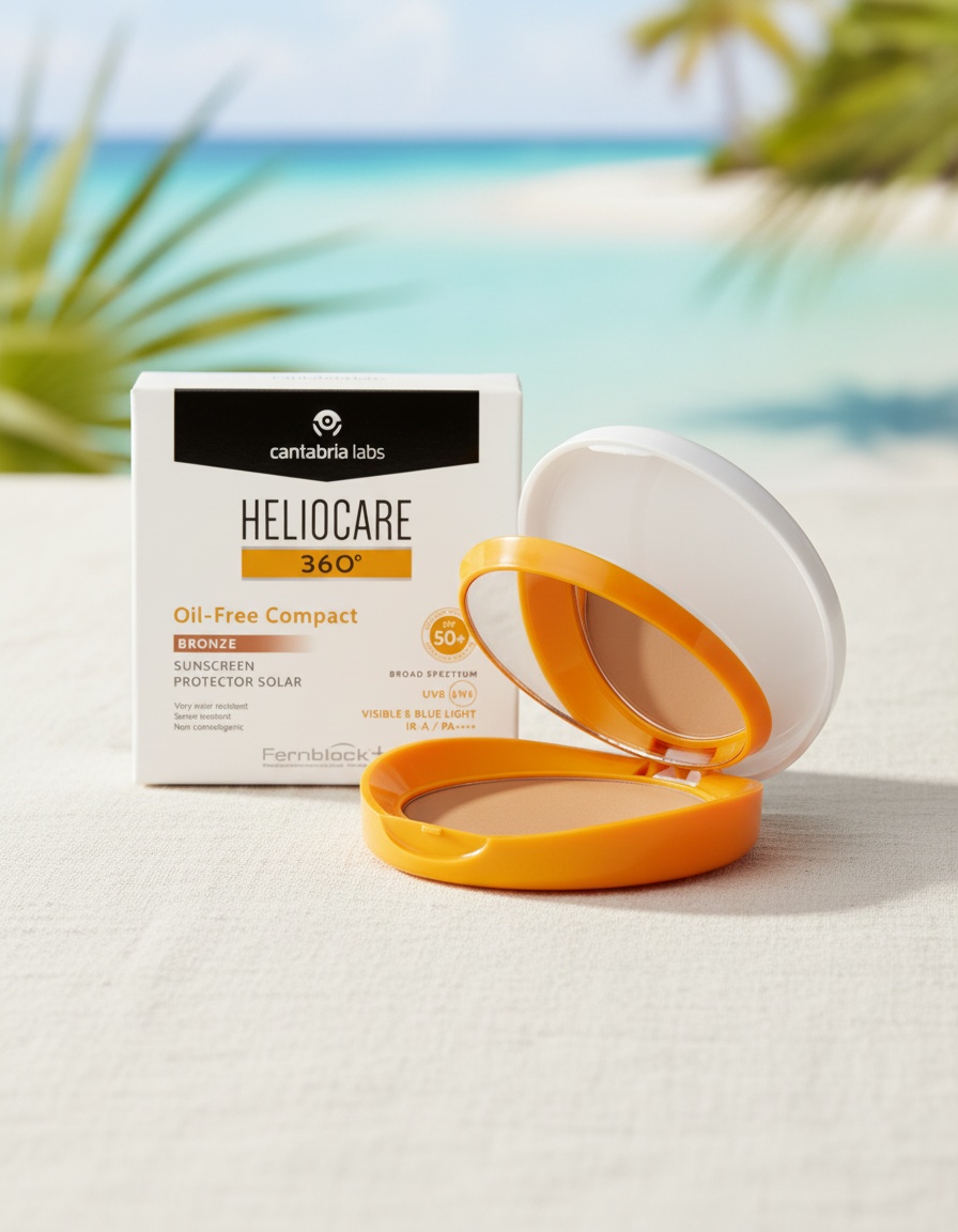 HELIOCARE 360º oil-free compact color SPF50 #Bronze 10 gr - Afbeelding 2