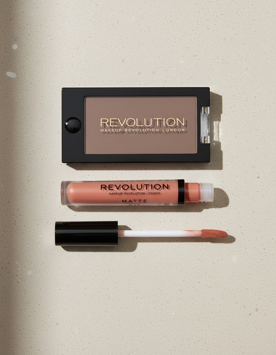 Revolution Make Up EYESHADOWS & LIPSTICK SET LOT 2 pcs