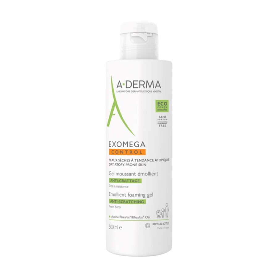 A-derma EXOMEGA CONTROL verzachtende schuimgel - Afbeelding 3