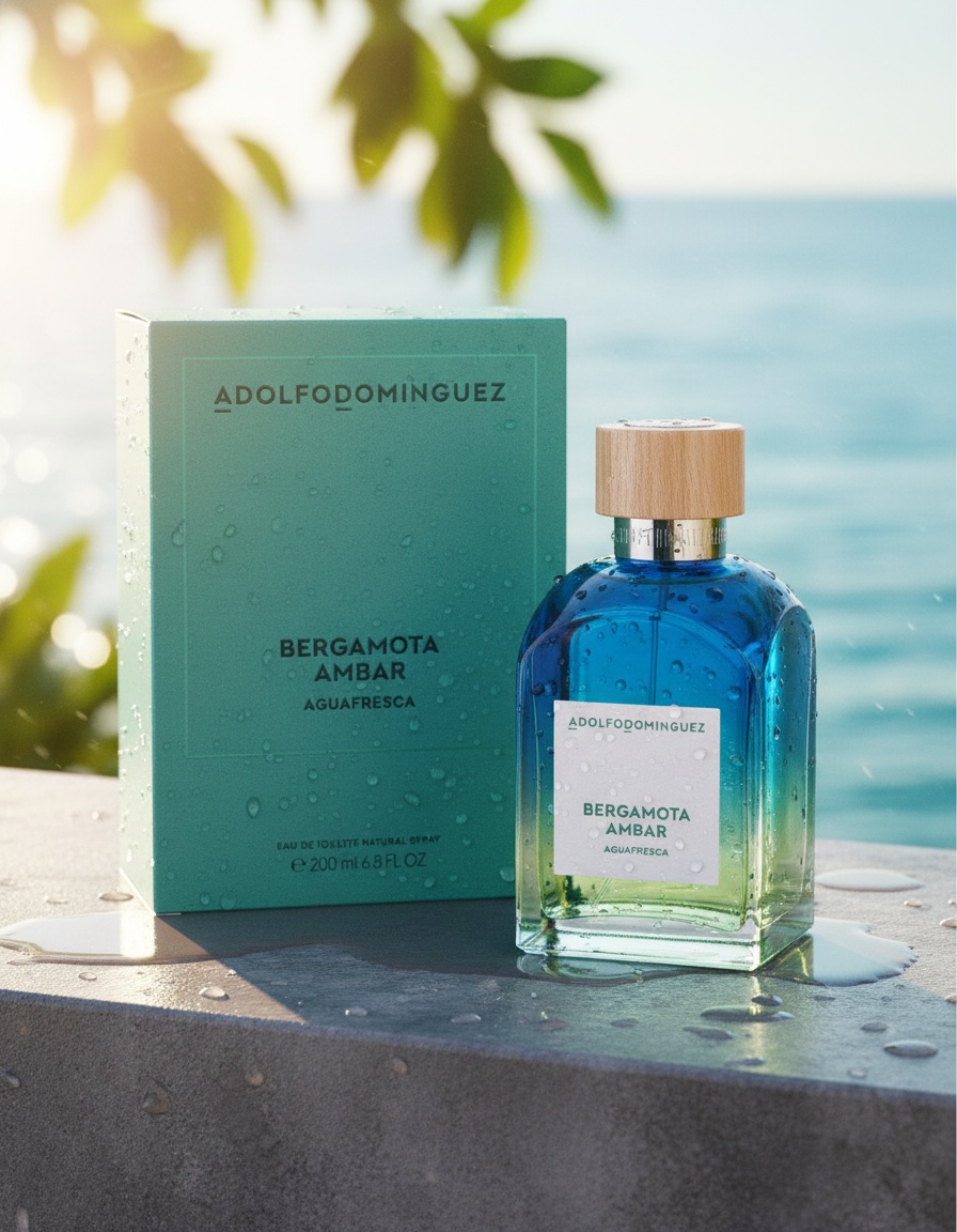 Adolfo Dominguez BERGAMOT AMBER FRESH WATER edt vapo 200 ml - Afbeelding 2