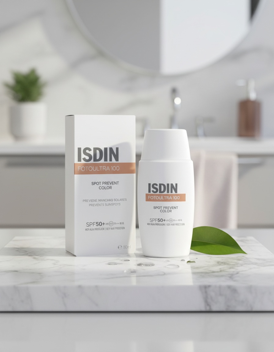 Isdin FOTO ULTRA 100 tinted facial sunscreen prevents sun spots SPF50+ 50 ml - Afbeelding 2