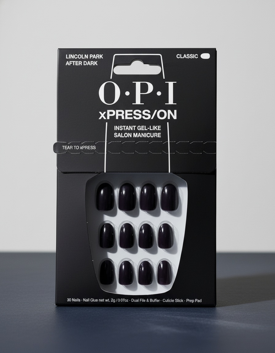 OPI xPRESS/ON Artificial Nails Iconic Shades #Lincoln Park After Dark 30 u - Afbeelding 2