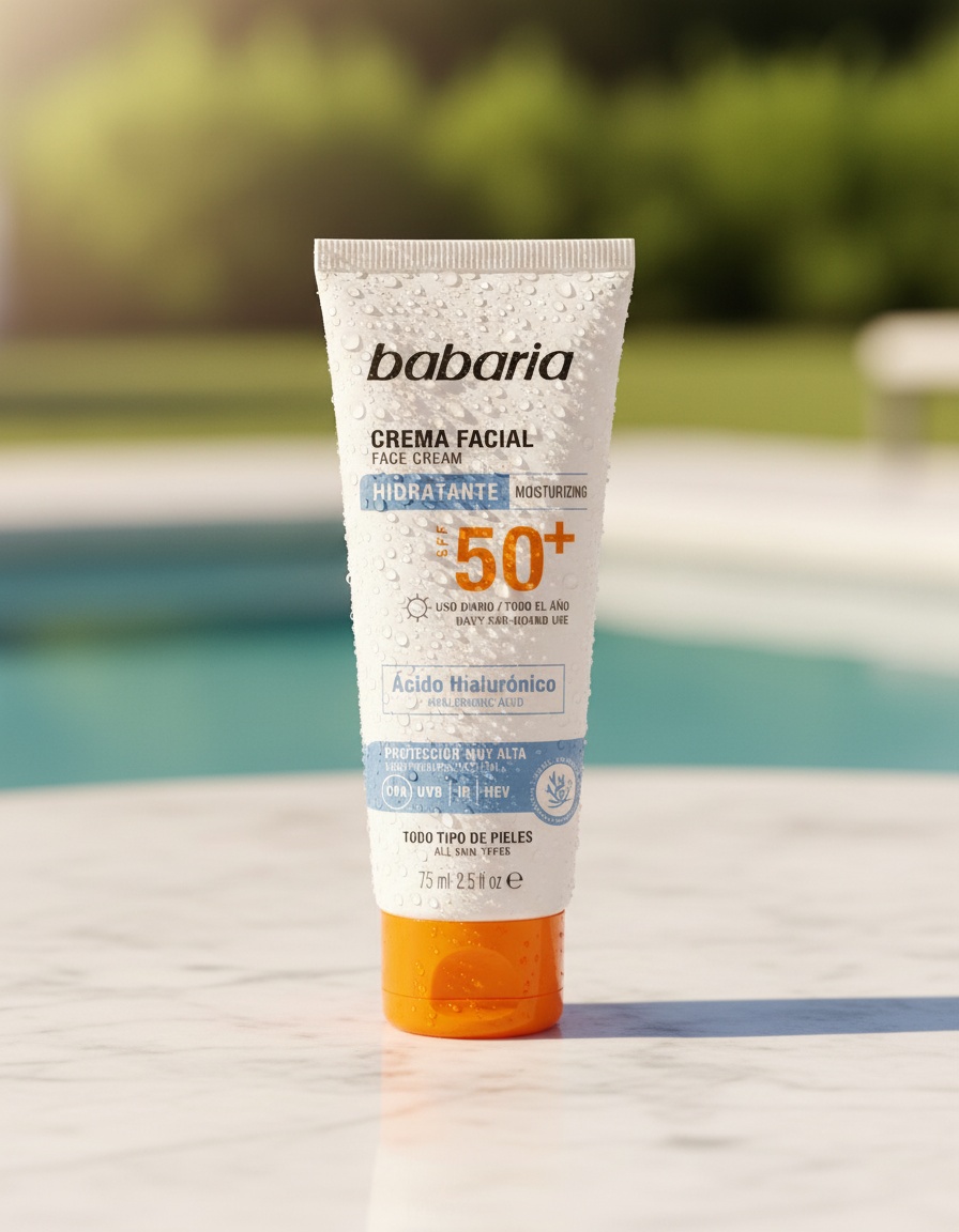 Babaria SOLAR HYALURONIC ACID facial cream SPF50+ 75 ml - Afbeelding 2
