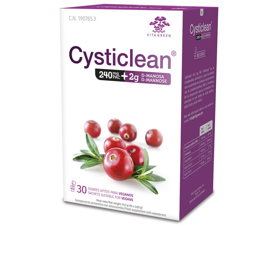 CYSTICLEAN D-MANNOSE met 240 mg PAC en Cranberry-zakjes 30 eenheden