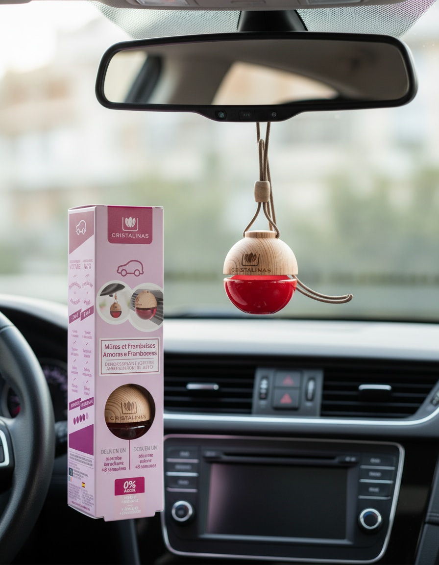Cristalinas CAR air freshener 0% #blackberries and raspberries 6 gr - Afbeelding 2