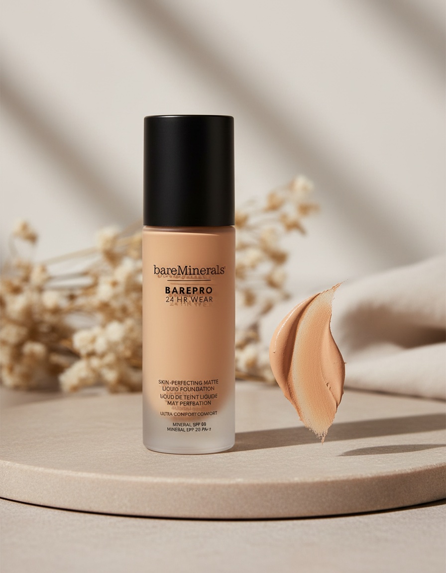 Bare Minerals BAREPRO 24HR WEAR matte liquid foundation SPF20 #Medium 30 Cool 30 ml - Afbeelding 2