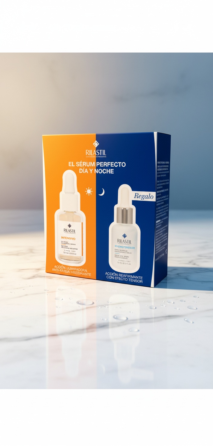 Rilastil SÉRUM ILUMINADOR + SÉRUM ANTIARRUGAS ESTUCHE 2 pz - Afbeelding 2