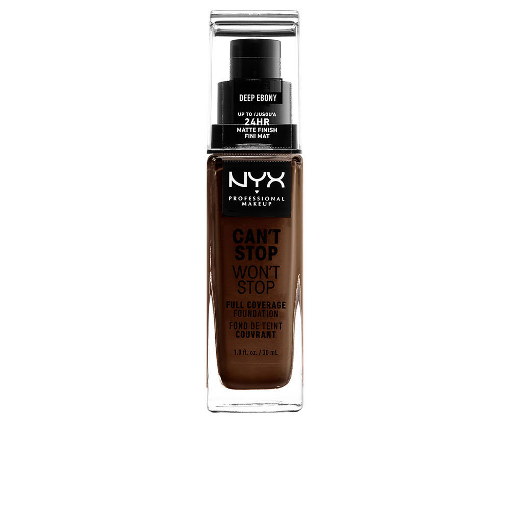 Nyx Professional Make Up CAN'T STOP WON'T STOP full coverage foundation #deep ebony 30 ml