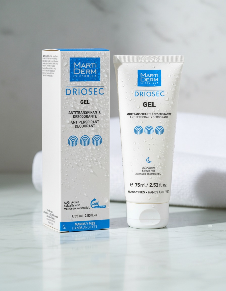 Martiderm DRIOSEC antiperspirant gel for hands and feet 75 ml - Afbeelding 2