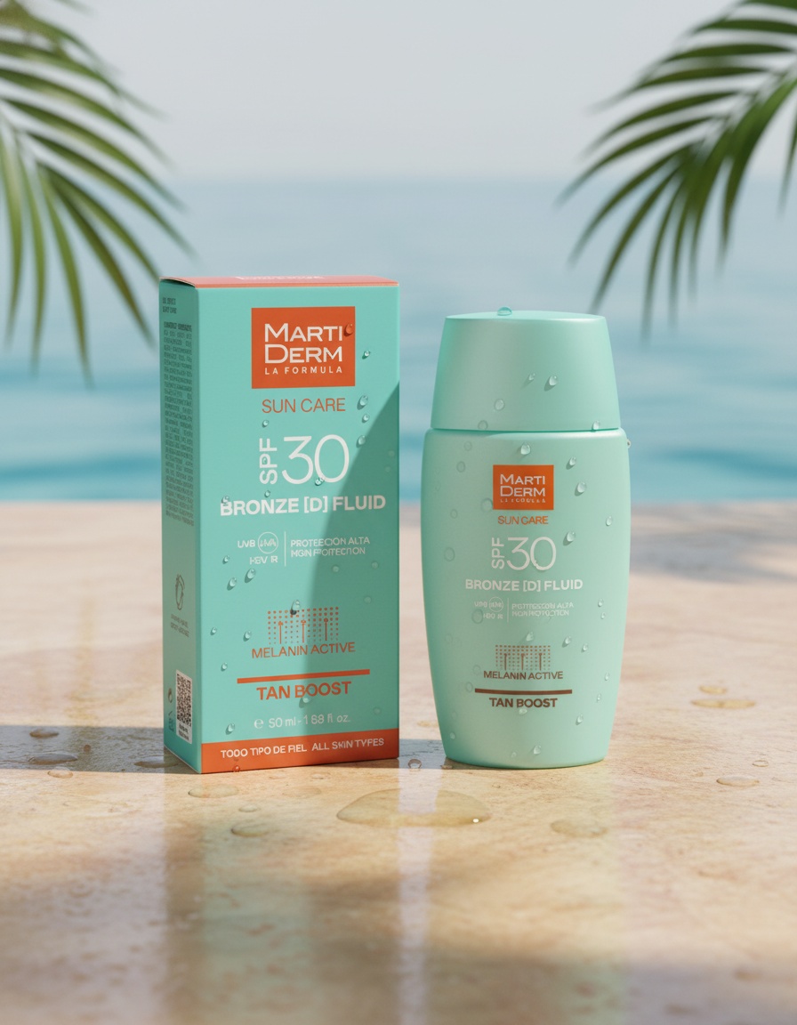 Martiderm SUN CARE BRONZE [D] tanning fluid sunscreen SPF30 50 ml - Afbeelding 2