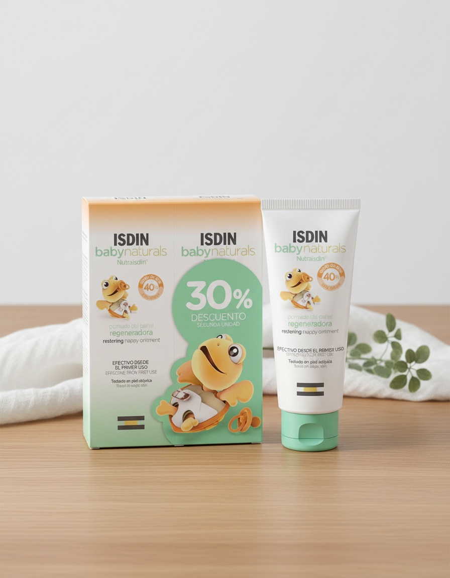 Isdin BABYNATURALS regenerating diaper ointment pack 2 x 100 ml - Afbeelding 2