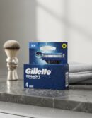 GILLETTE MACH 3 TURBO charger 4 spare parts