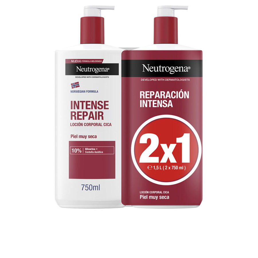 Neutrogena INTENSE REPAIR lotion voor zeer droge huid, verpakking 2 x 750 - Afbeelding 2