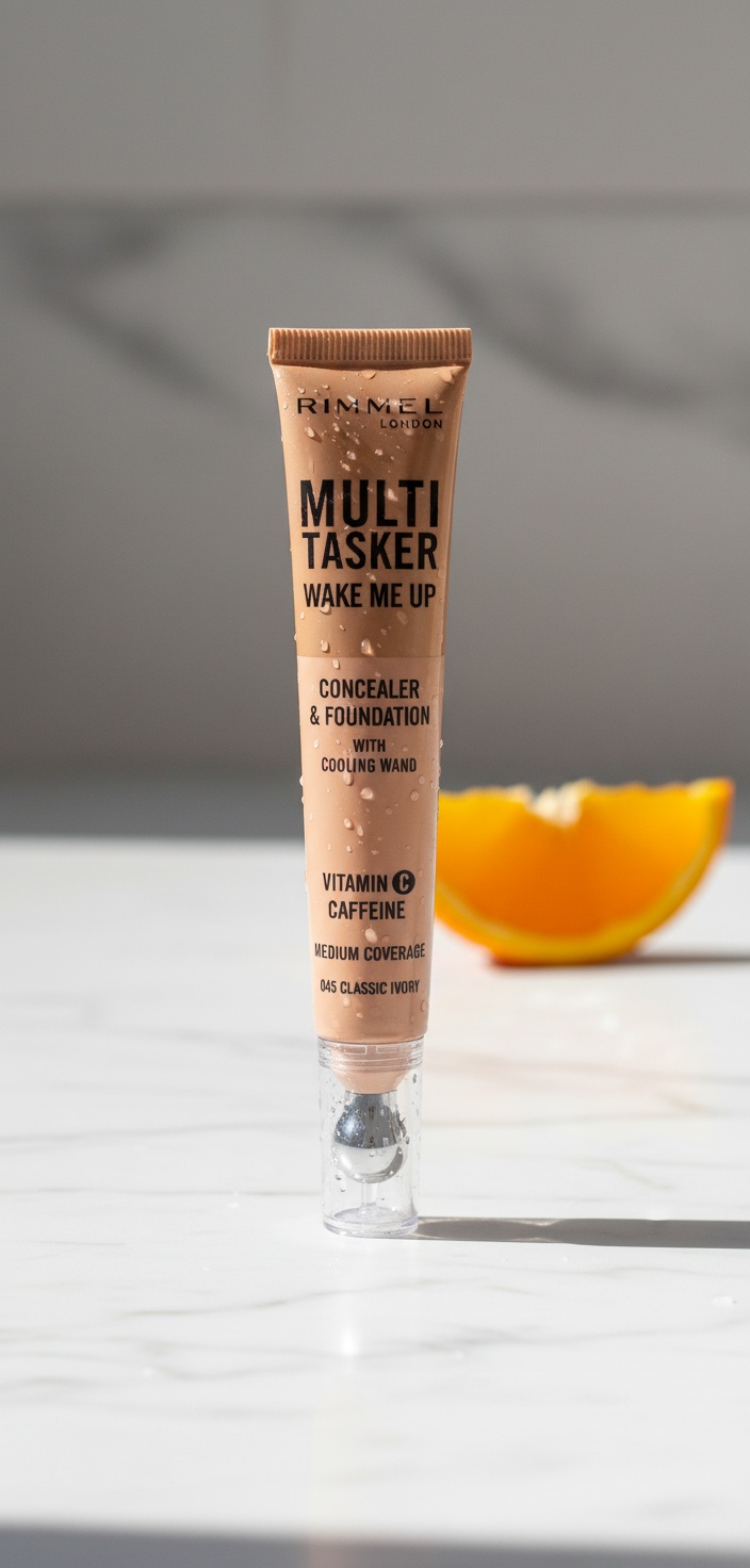 Rimmel London MULTITASKER WAKE ME UP concealer and foundation #Classic Ivory 20 ml - Afbeelding 2