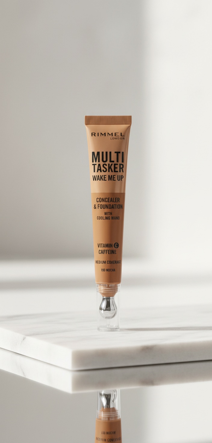 Rimmel London MULTITASKER WAKE ME UP concealer and foundation #Mocha 20 ml - Afbeelding 2