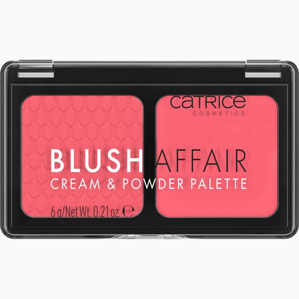 Catrice BLUSH AFFAIR blush palette in powder and cream #010-Stunning Strawberry 6 gr