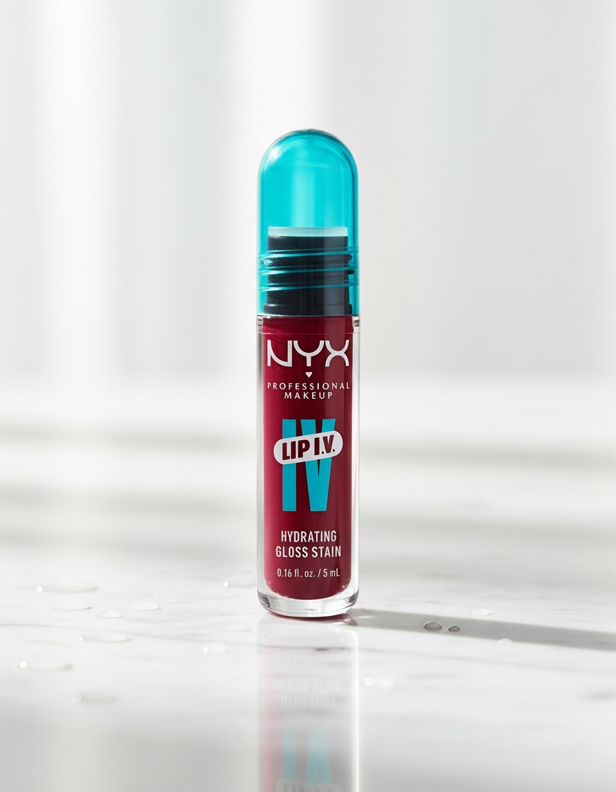 Nyx Professional Make Up LIP IV gloss #13-Cranberry Splash 5 ml - Afbeelding 2