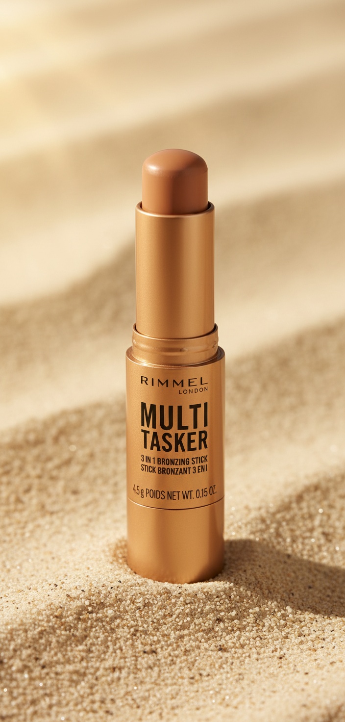 Rimmel London MULTITASKER 3 in 1 bronzer stick #02-Medium 4.5 gr - Afbeelding 2