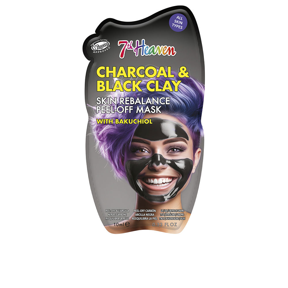 7th Heaven PEEL-OFF CHARCOAL & BLACK CLAY charcoal and black clay 10 ml