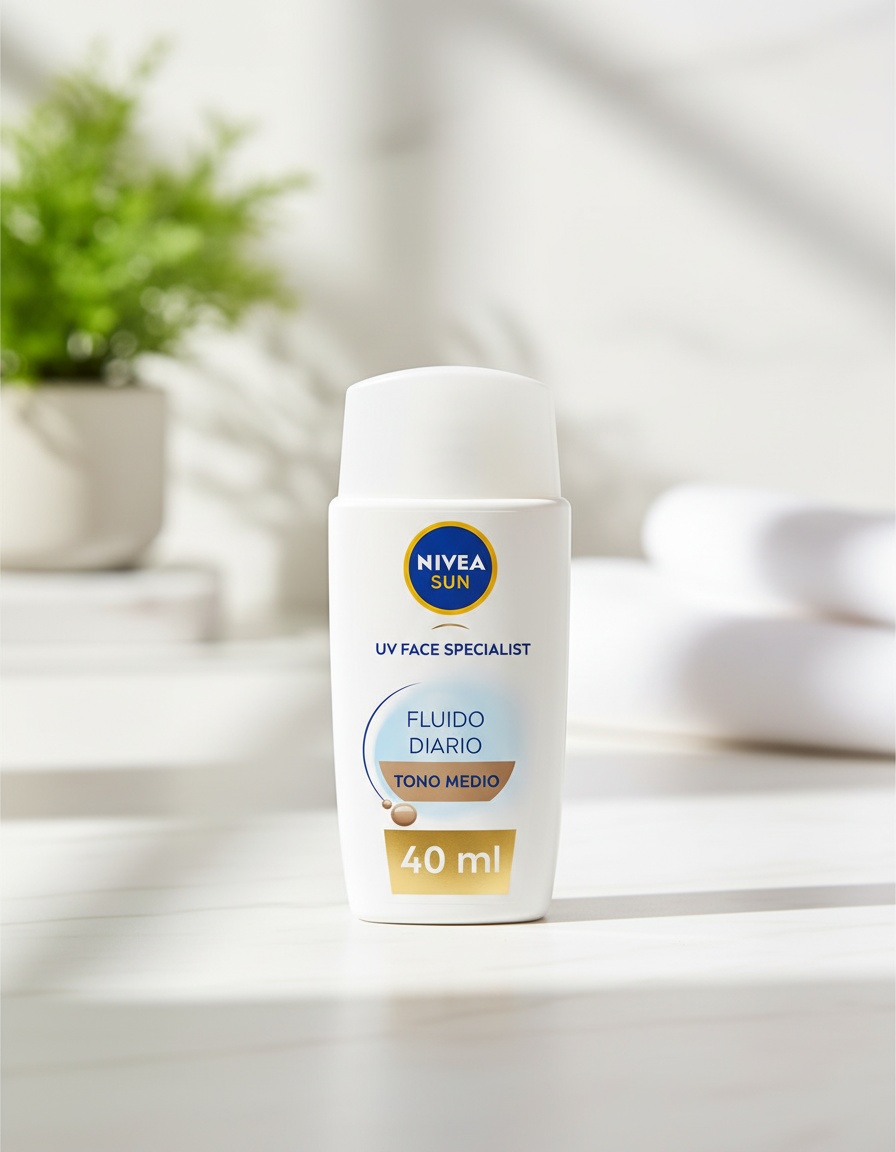 Nivea DAILY SUN FLUID facial protection SPF50+ #medium tone 40 ml - Afbeelding 2