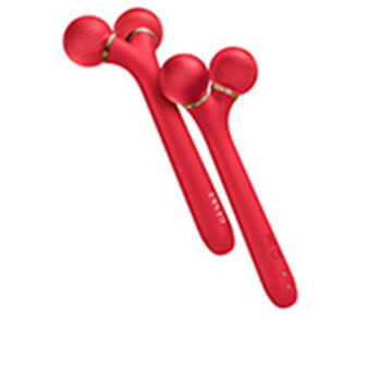 SMART APP GUIDED 4-in-1 Sonic Facial Roller #Red 1 unit