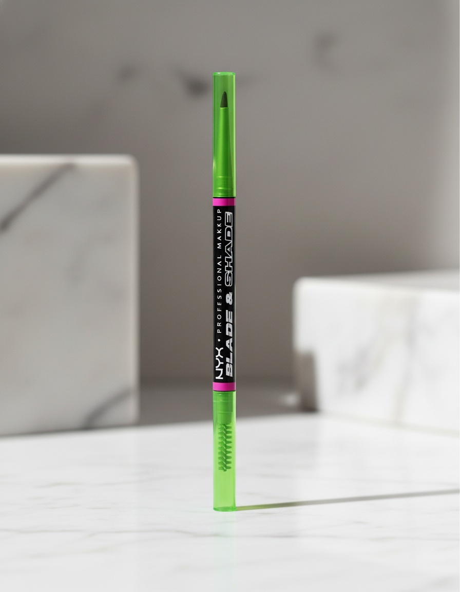 Nyx Professional Make Up BLADE & SHADE NANO eyebrow pencil #12-Black 1 unit - Afbeelding 2