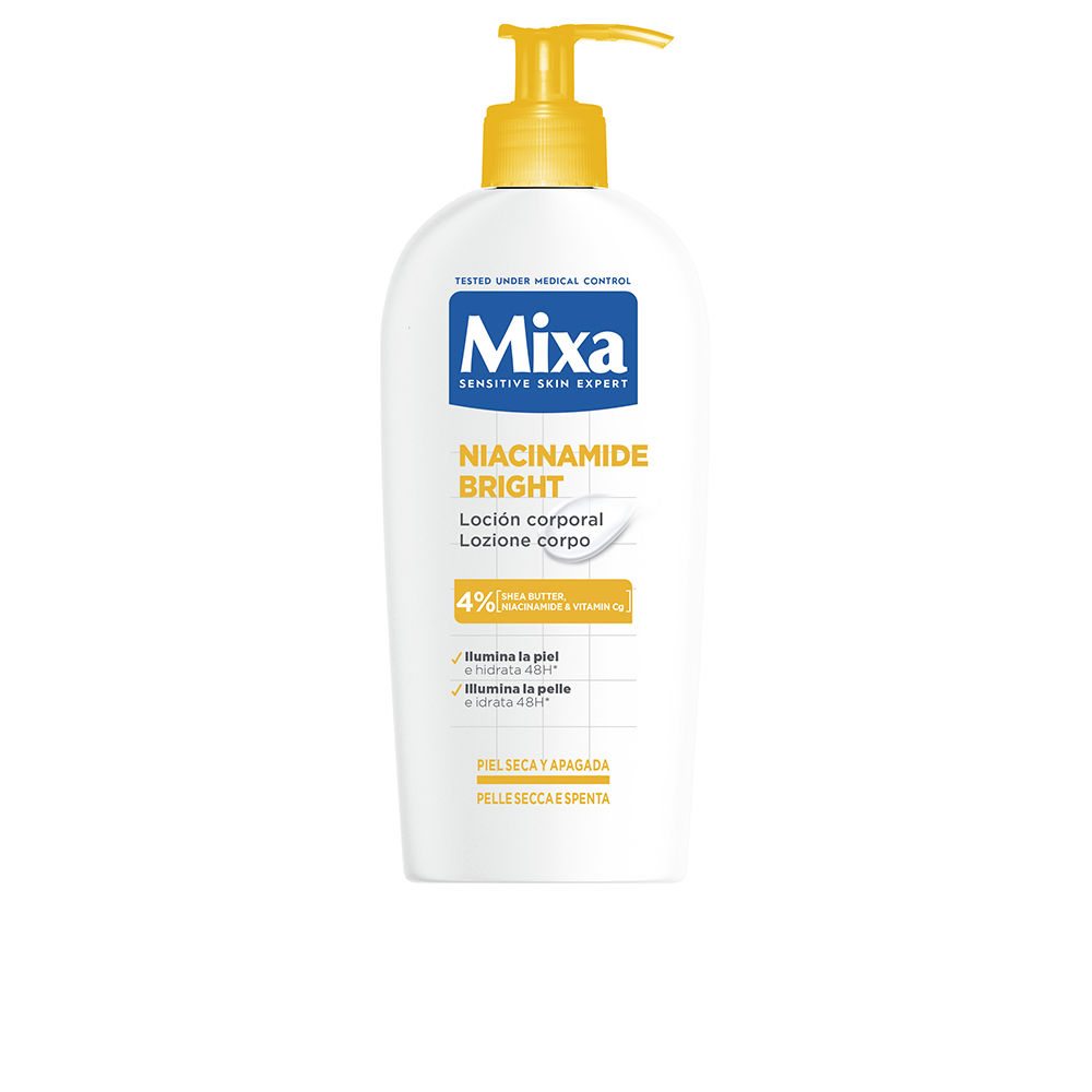 MIXA NIACINAMIDE BRIGHT loción corporal piel seca y apagada 250 ml