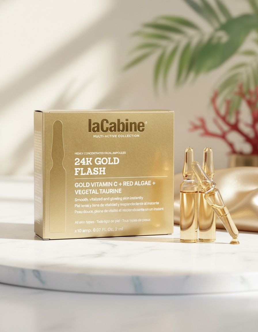 La Cabine 24K GOLD FLASH limited edition ampoules 10 x 2 ml - Afbeelding 2