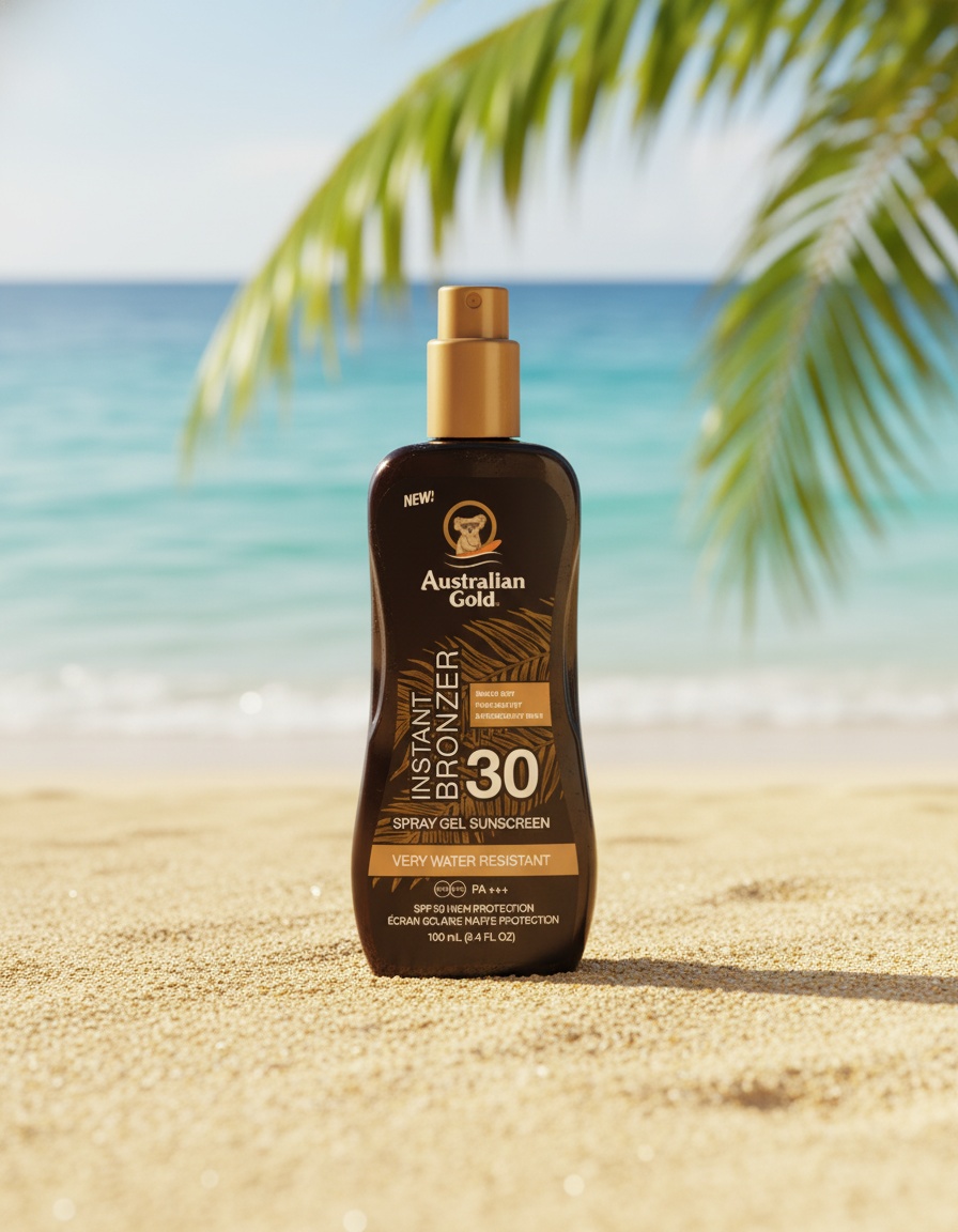 Australian Gold SUNSCREEN SPF30 spray gel with instant bronzer 100 ml - Afbeelding 2
