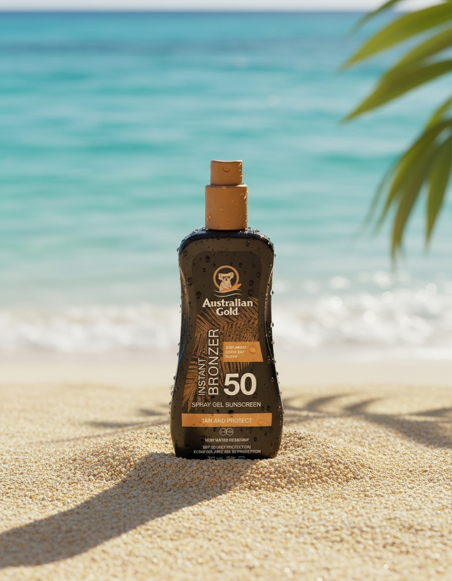 Australian Gold SUNSCREEN SPF50 spray gel with instant bronzer 237 ml - Afbeelding 2