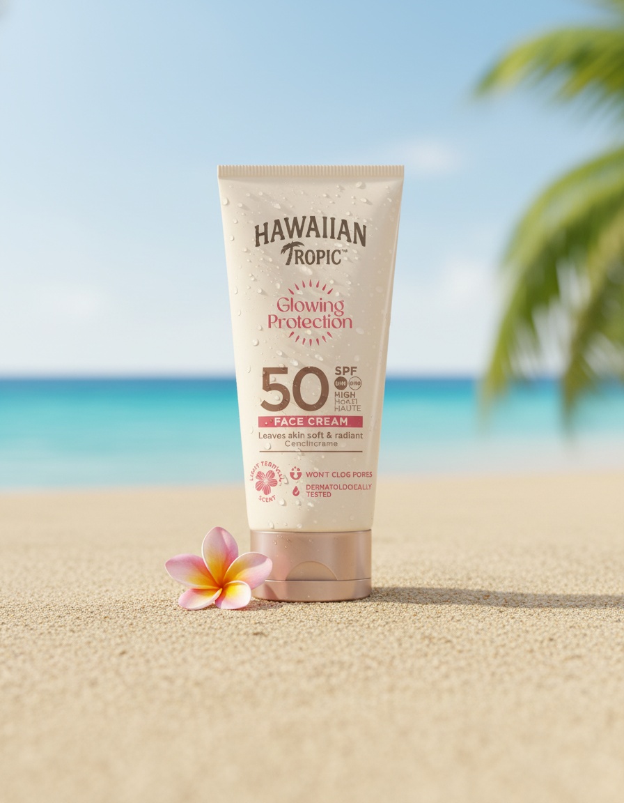 Hawaiian Tropic GLOWING PROTECTION face cream SPF50 50 ml - Afbeelding 2