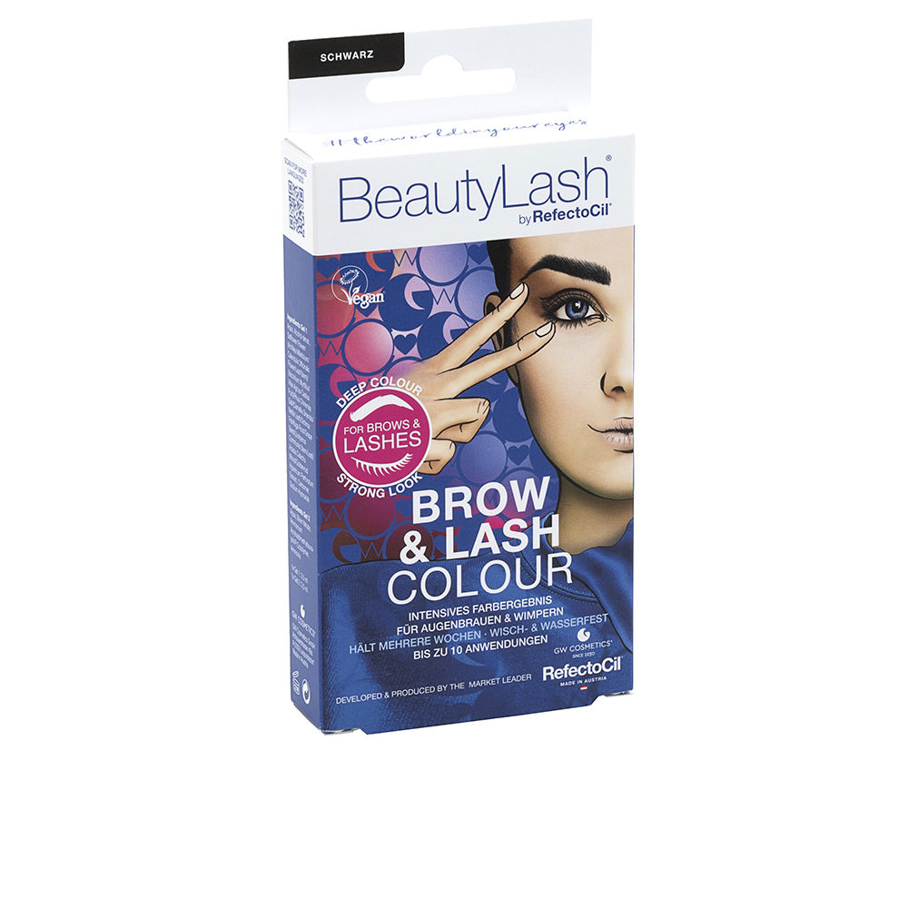 Refectocil BEAUTYLASH BROW & LASH COLOUR eyebrow and eyelash tint kit #Black 1 unit