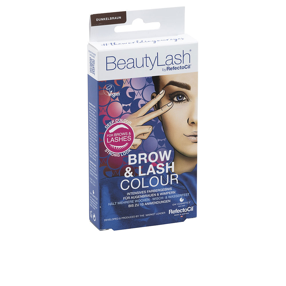Refectocil BEAUTYLASH BROW & LASH COLOUR eyebrow and eyelash tint kit #Dark Brown 1 unit