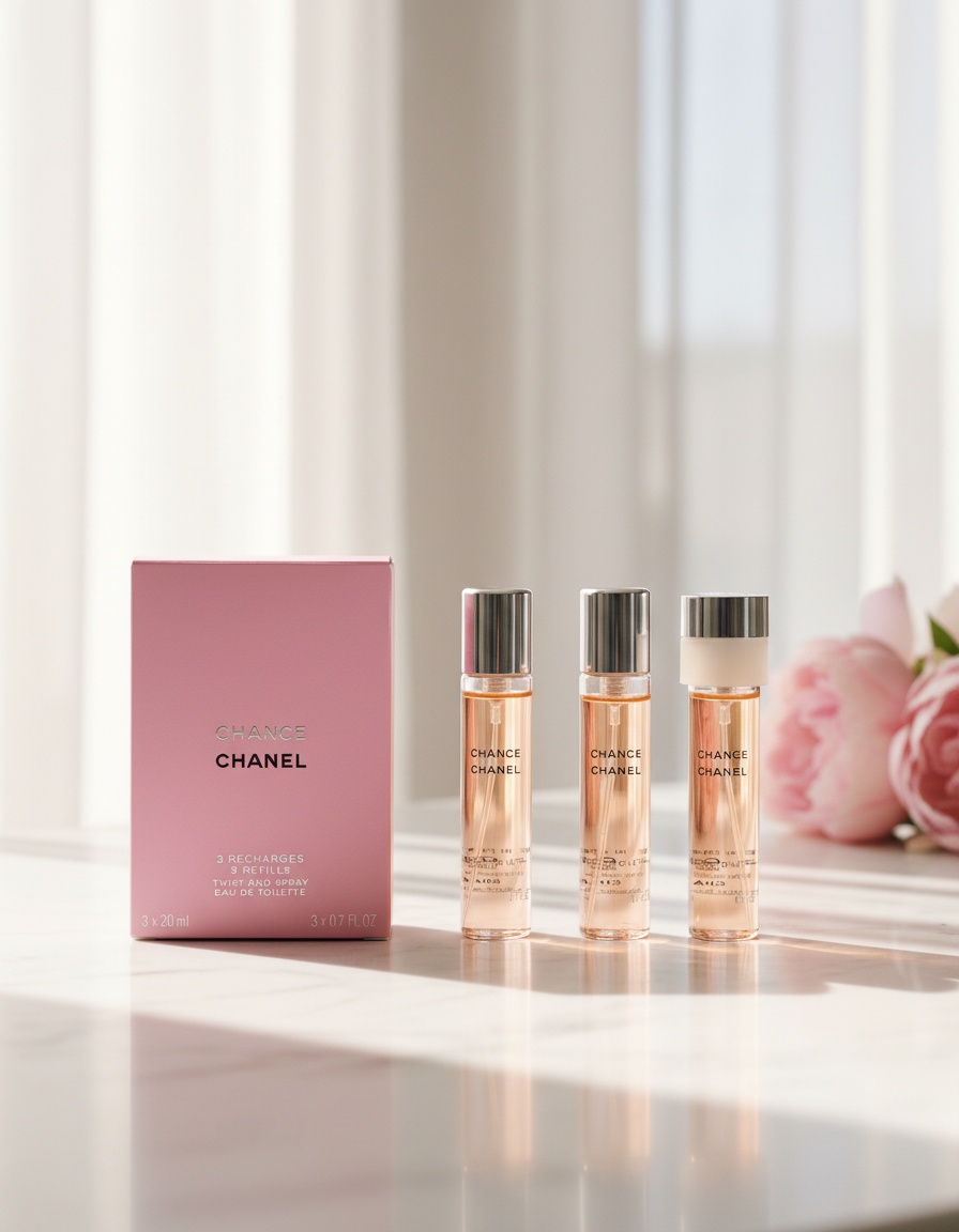 Chanel CHANCE eau de toilette spray twist & spray 3 refills 3 x 20 ml - Afbeelding 2